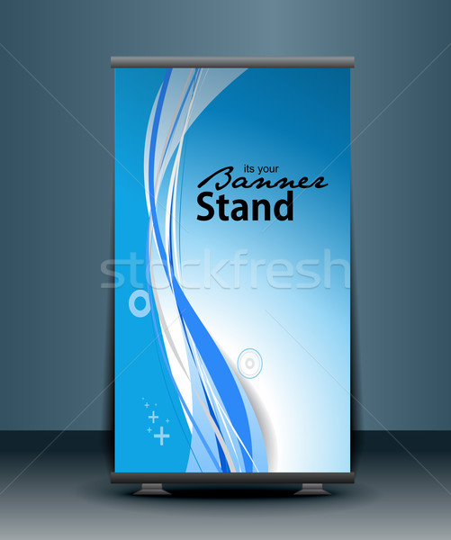 Stand banner template Stock photo © redshinestudio