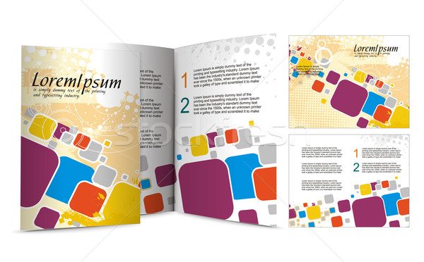 brochure design Stock photo © redshinestudio