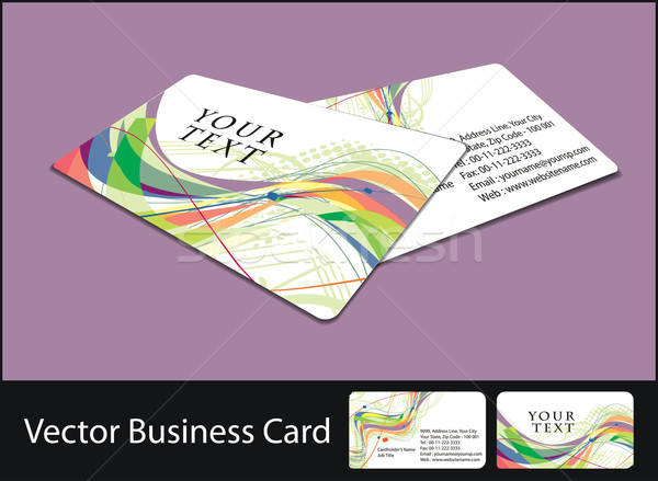 business card set Stock photo © redshinestudio