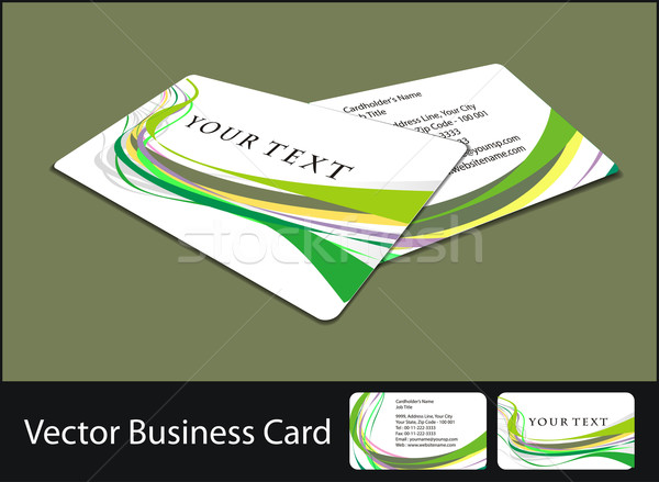 business card set Stock photo © redshinestudio