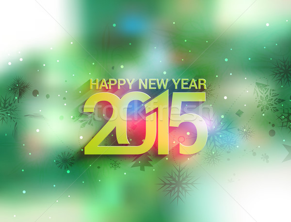 Happy new year 2015 affaires fête mode résumé [[stock_photo]] © redshinestudio