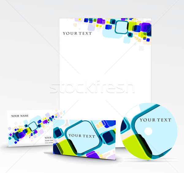 Afaceri stil sabloane hârtie textură cadru Imagine de stoc © redshinestudio