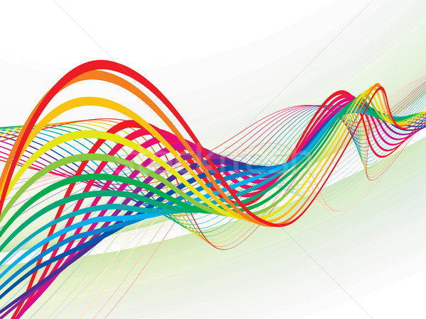 abstract rainbow wave line  Stock photo © redshinestudio