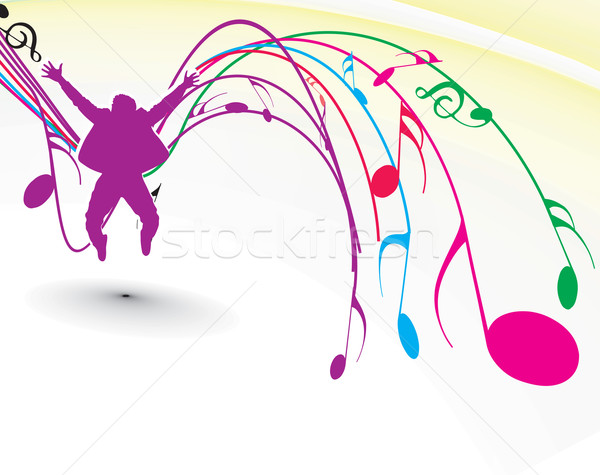 Music notes Stock photo © redshinestudio