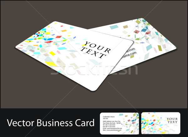 business card set Stock photo © redshinestudio