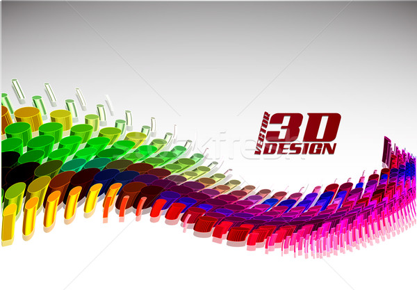 3D 抽象的な ベクトル テクスチャ 美 ディスコ ストックフォト © redshinestudio