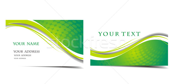 business card set Stock photo © redshinestudio