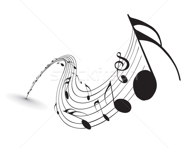 Music notes Stock photo © redshinestudio