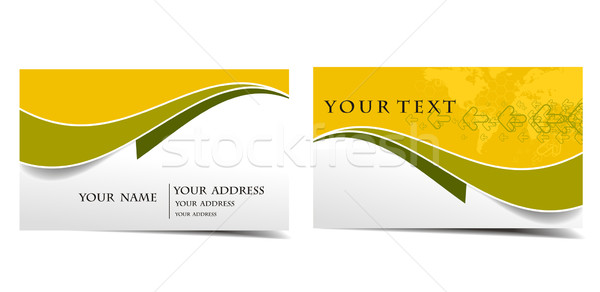 business card set Stock photo © redshinestudio