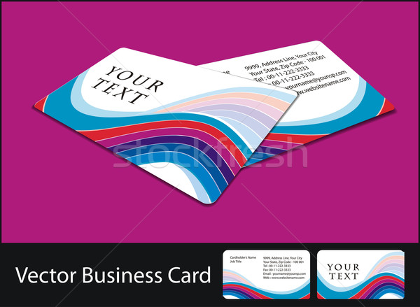 business card set Stock photo © redshinestudio