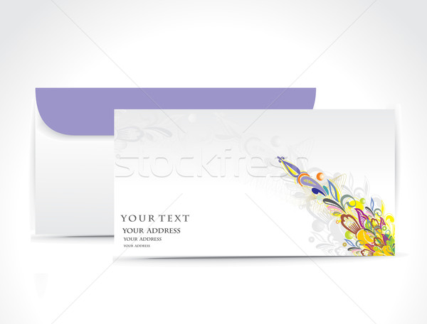 Papel envelope isolado branco teia e-mail Foto stock © redshinestudio