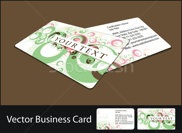 business card set Stock photo © redshinestudio