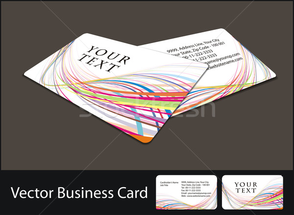 business card set Stock photo © redshinestudio