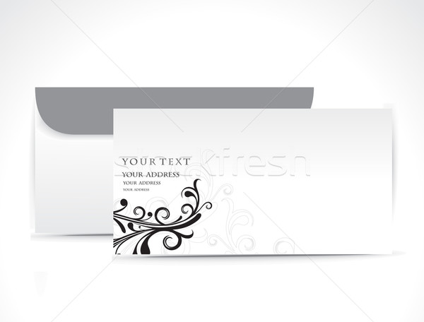 Hârtie plic izolat alb web poştă Imagine de stoc © redshinestudio