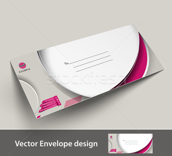 Papier Umschlag Vorlagen Projekt Design Business Stock foto © redshinestudio