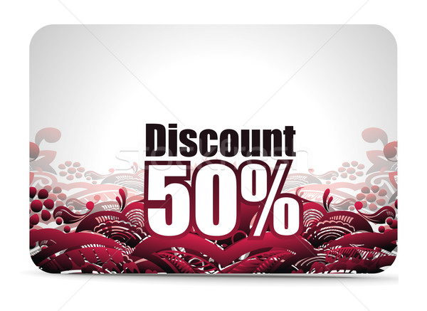 Discount card Stock photo © redshinestudio