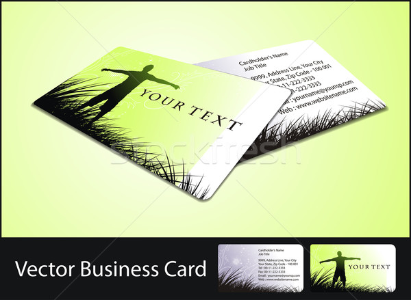 business card set Stock photo © redshinestudio