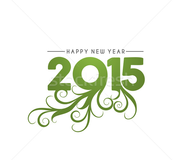 Stock photo: Happy new year 2015 