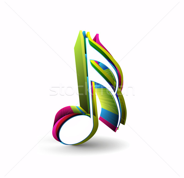 Music notes Stock photo © redshinestudio