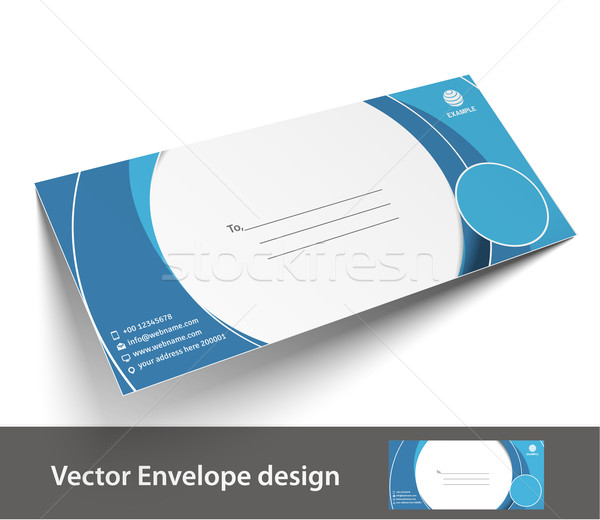 Papier envelop sjablonen project ontwerp business Stockfoto © redshinestudio