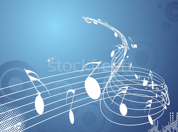 Music notes Stock photo © redshinestudio