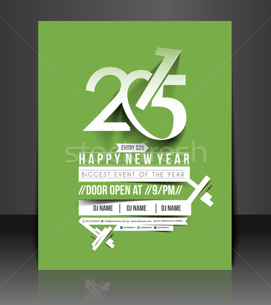 New Year Party Flyer Stock photo © redshinestudio