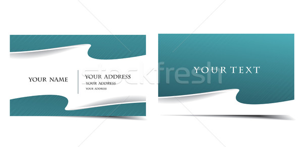 Stock photo: vector business card set