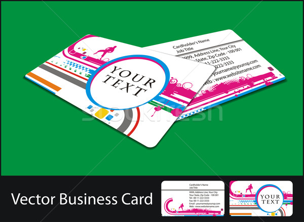 business card set Stock photo © redshinestudio