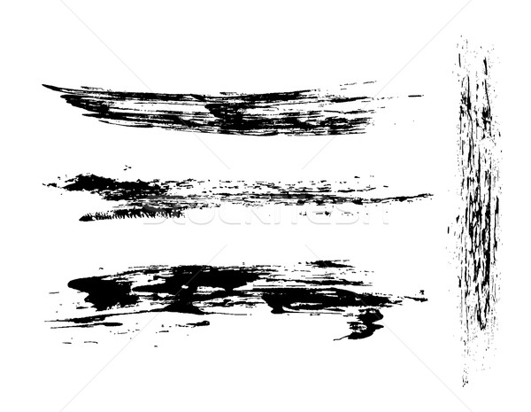 Grunge çerçeve soyut siyah arka plan siluet Stok fotoğraf © redshinestudio