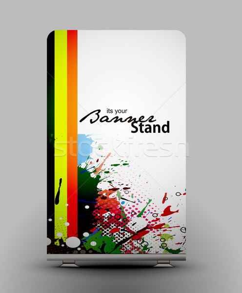 Stockfoto: Stand · banner · sjabloon · display · ontwerp · abstract