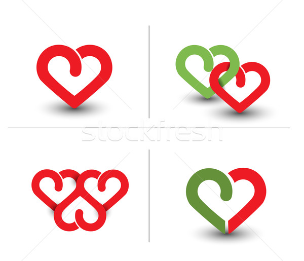 Valentine Day Heart Design  Stock photo © redshinestudio
