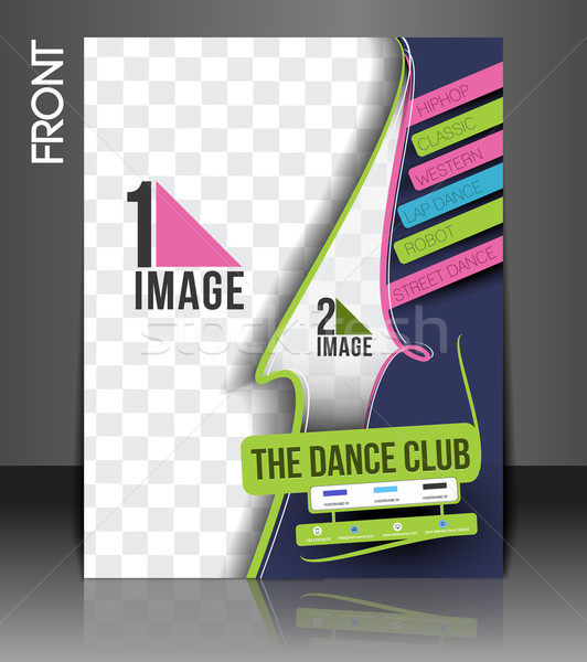 Danza academia volante anunciante plantilla diseno Foto stock © redshinestudio