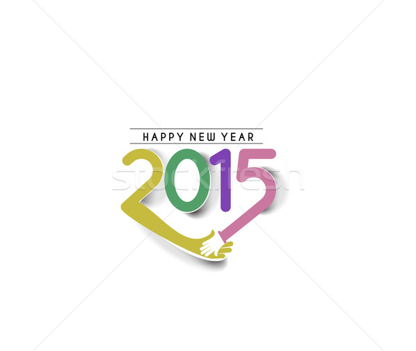 Stock photo: Happy new year 2015 