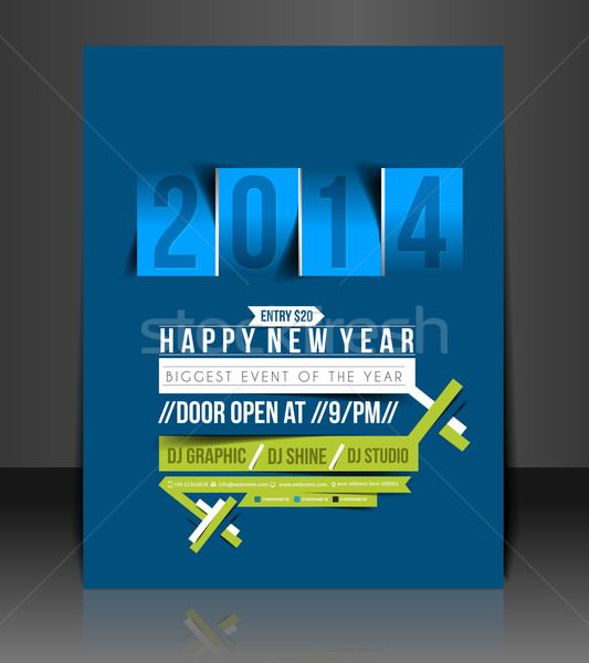 New Year Party Flyer  Stock photo © redshinestudio