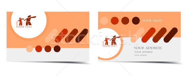 business card set Stock photo © redshinestudio