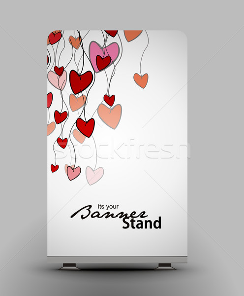 stand banner template Stock photo © redshinestudio