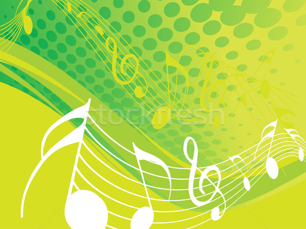 Musiknoten Design Konzert Tapete Sound Wellen Stock foto © redshinestudio