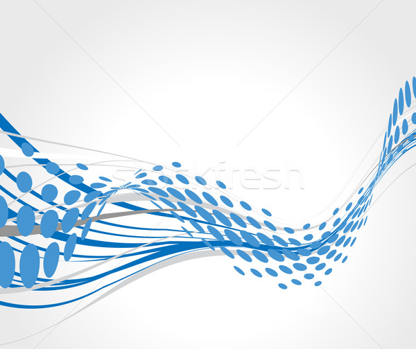 halftone wave line Stock photo © redshinestudio