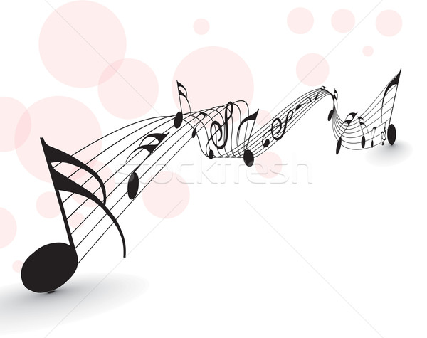 Music notes Stock photo © redshinestudio