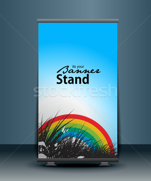 Stock photo: Stand banner template