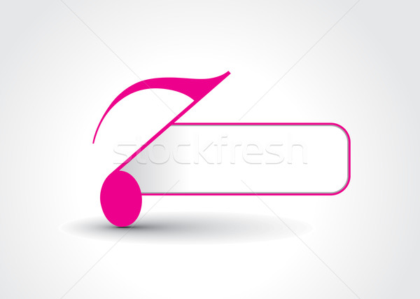 Music notes banner design Stock photo © redshinestudio