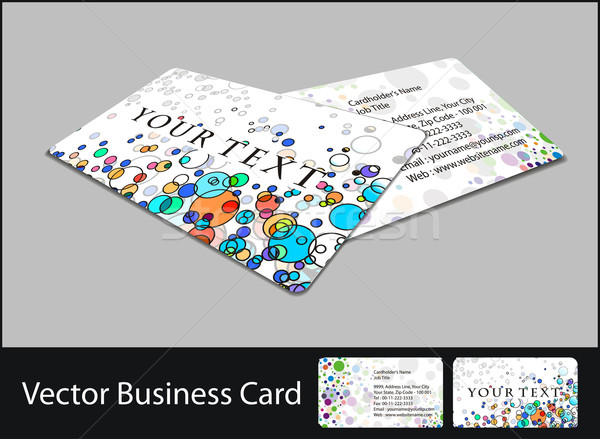 business card set Stock photo © redshinestudio