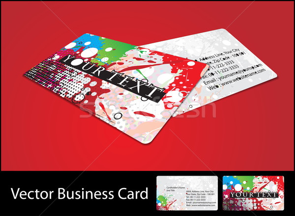 business card set Stock photo © redshinestudio