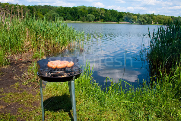 Grilling at summer weekend Stock photo © remik44992
