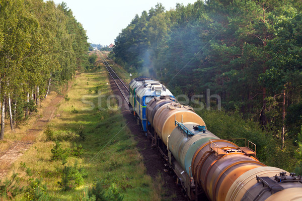 Foto stock: Diesel · tren · forestales · tanque · fotografía · paisaje