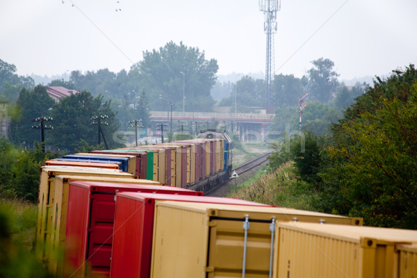 Landscape with the train Stock photo © remik44992