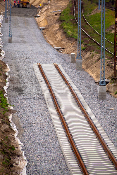 Ferrocarril tema ferrocarril industria color Foto stock © remik44992