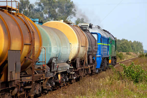 Freight diesel train Stock photo © remik44992