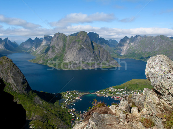 Noruega paisaje pintoresco playa naturaleza Foto stock © remik44992