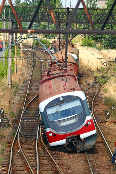 Stock photo: Train derailment